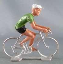 Cofalu (Années 70) - Cycliste plastique - Maillot Vert Olive 1