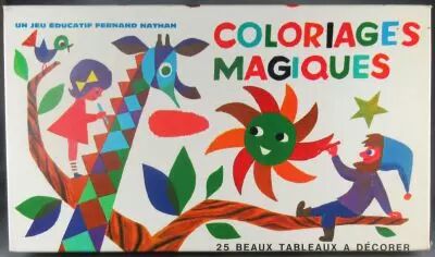 Coloriages Magiques - Jeu Educatif - Fernand Nathan Ann�es 70 1