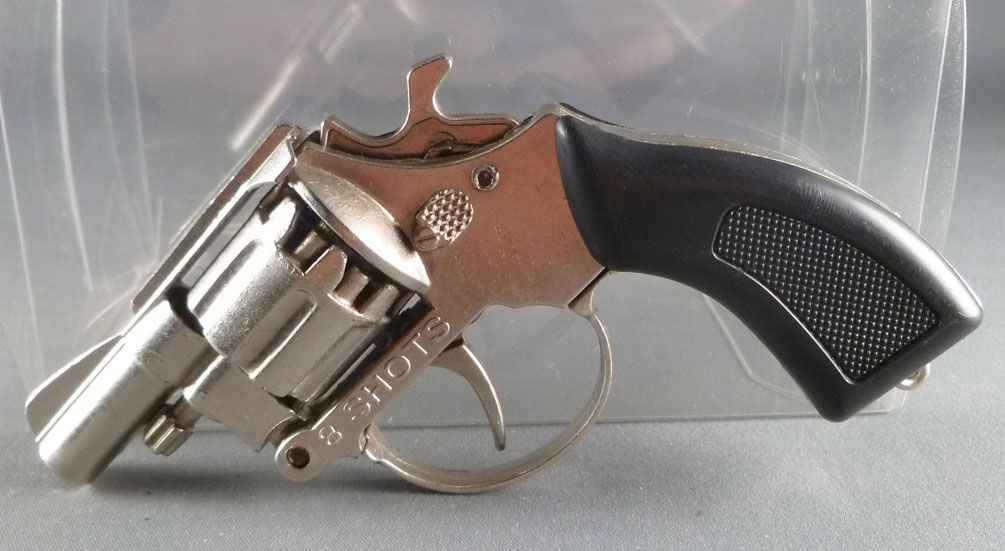 Colt Police Pistolet à amorces - 8 Coups Chromé