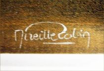 Coluche - Santon 32cm signé Mireille Robin