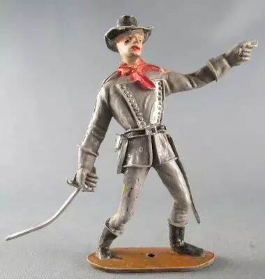 Comansi - Far-West - Sudiste - Pi�ton Officier Pointant du doigt sabre baiss�