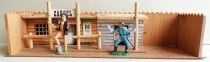 Comansi 222 - Wild West -Todo el Oeste Americano Fort-Tin 3 Levels Set Cow-boys Village Boxed