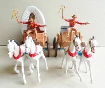 Comansi 222 - Wild West -Todo el Oeste Americano Fort-Tin 3 Levels Set Cow-boys Village Boxed