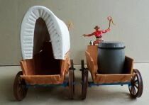 Comansi 222 - Wild West -Todo el Oeste Americano Fort-Tin 3 Levels Set Cow-boys Village Boxed