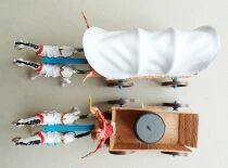 Comansi 222 - Wild West -Todo el Oeste Americano Fort-Tin 3 Levels Set Cow-boys Village Boxed