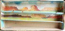 Comansi 222 - Wild West -Todo el Oeste Americano Fort-Tin 3 Levels Set Cow-boys Village Boxed