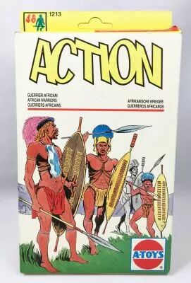 Combat! (A-Toys) - ECSI - Soldats 1:72�me - Guerriers Africains