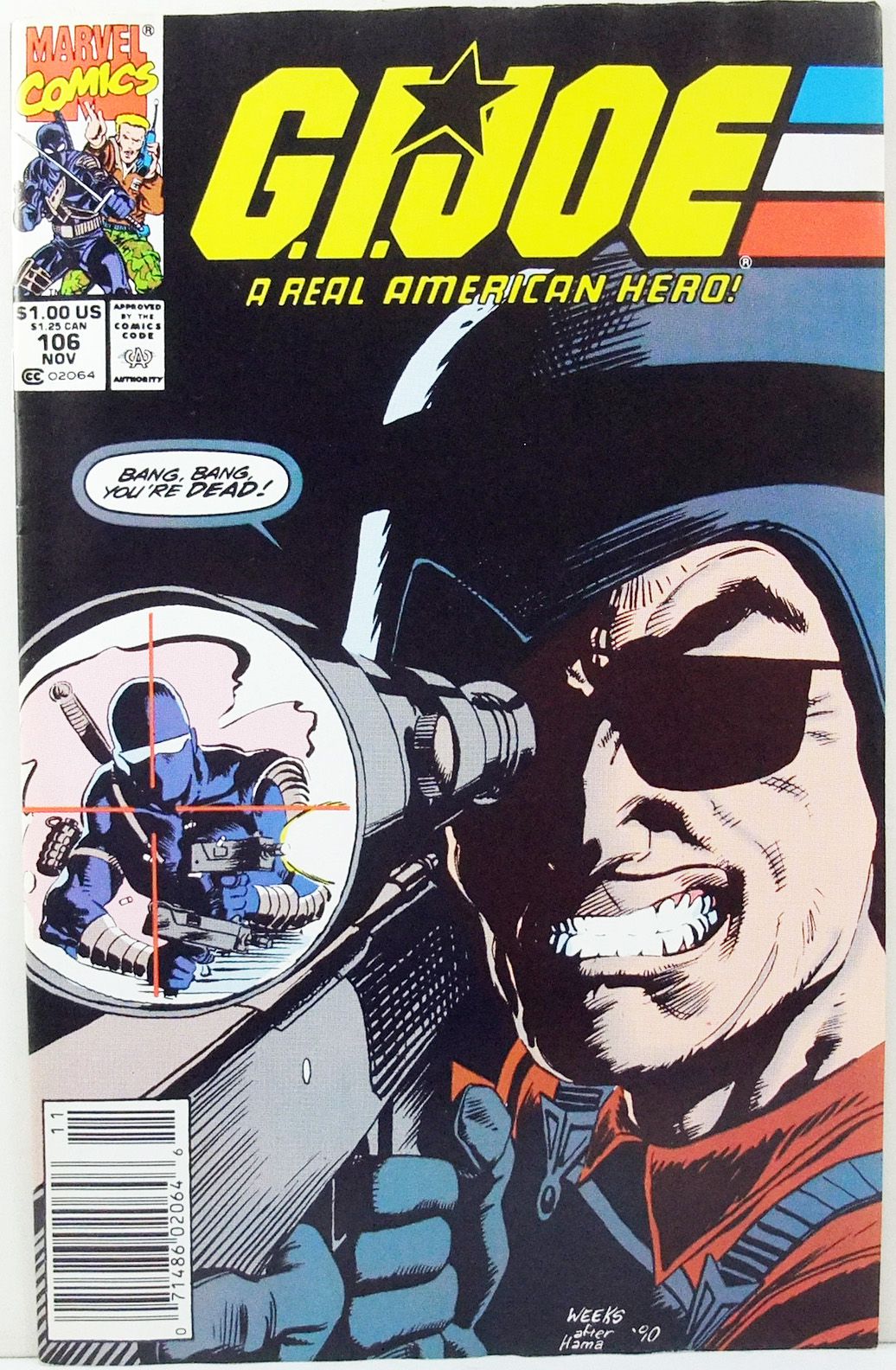 på vegne af Installere Det Comic Book - Marvel Comics - G.I.JOE A Real American Hero #106