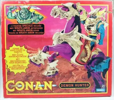 Conan l\'Aventurier - Hasbro - Iramon & Demon Hunter Battle Stallion (neuf en boite Europe)