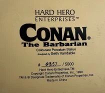 Conan The Barbarian - Statuette - Limited Edition - Hard Hero Enterprises (1998)