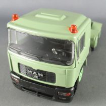 Conrad 4111 Camion Tracteur MAN F90 Remorque Schmitz Surbaissée en Boite 1/50