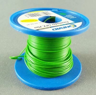 Conrad Components 60 58 47 0 O Ho N Fil de C�blage Electrique LIFY 0,05mm� Vert 20m Etat Neuf