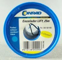 Conrad Components 60 58 60 0 O Ho N Fil de C&acirc;blage Electrique LIFY 0,05mm&sup2; Bleu 20m Etat Neuf