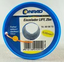 Conrad Components 60 58 73 0 O Ho N Fil de C&acirc;blage Electrique LIFY 0,05mm&sup2; Orange 20m Etat Neuf