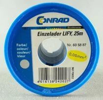 Conrad Components 60 58 87 0 O Ho N Fil de C&acirc;blage Electrique LIFY 0,05mm&sup2; Gris 20m Etat Neuf