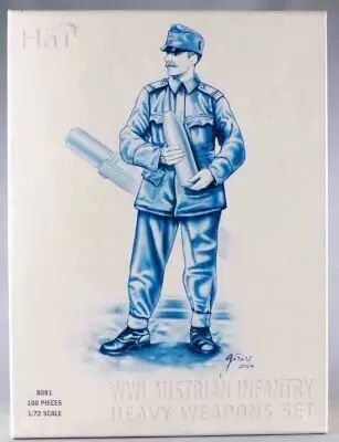 (copie) Hat 8081 1:72 - WWI Austrian Infantry Heavy Weapons Set Mint in Discolored Box
