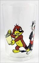 (copie) Pif Gadget - Amora Mustard glass Pif & Hercule plays Leapfrog