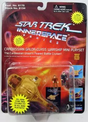 (copie) Star Trek The Next Generation - Playmates - Innerspace Series Mini-Playset - Excelsior-Class Starship with LaForge & Rik