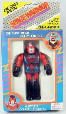 (copie) UFO Robo Grendizer - Space Warrior - Bootleg Die-cast m�tal 4\  figure - Type B (red & blue torso)