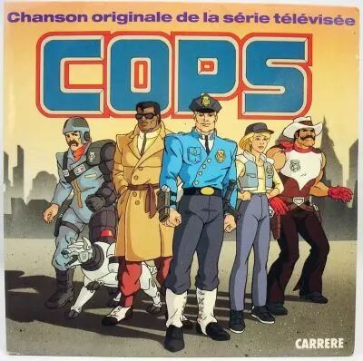 C.O.P.S. - Disque 45Tours - Bande Originale du feuilleton TV - Carr�re 1988