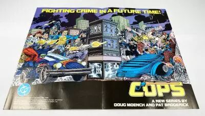 COPS - Poster/Flyer Lancement DC Comics (1988)