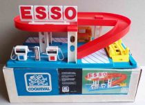 Coqueval Réf 36 - Garage Esso - 1 Etage + Rampe Toiture 45x27x13cm en Boite