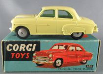 Corgi Toys 203 - Vauxhall Velox Saloon Light Yellow Near Mint in Box 1:43