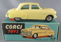 Corgi Toys 203 - Vauxhall Velox Saloon Light Yellow Near Mint in Box 1:43