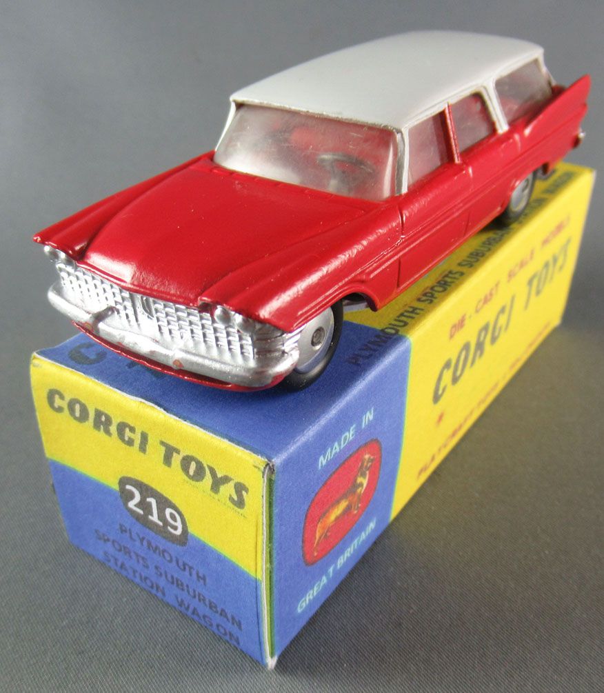 Corgi Plymouth Sports Suburban SW Corgi Toys Repro box 
