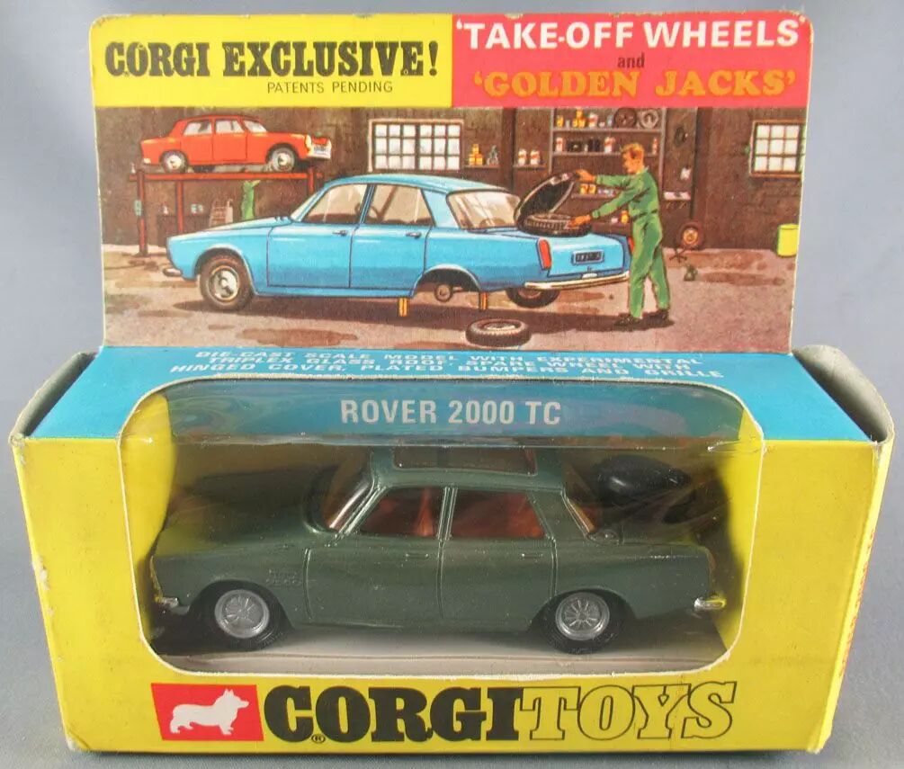 Toys 275 Rover 2000 TC Green Golden Jacks Wheels Mint in Box 2