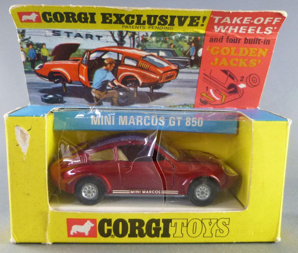 Corgi #341 Mini Marcos GT 850 Reproduction Box by DRRB