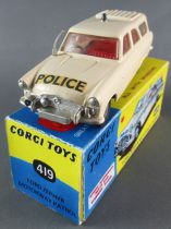 Corgi Toys 419 - Ford Zephyr Motorway Patrol Near Mint Repro Box 1:43