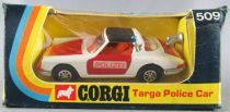 Corgi Toys 509 - Porsche Targa Police Proche Neuf Boite 1/43
