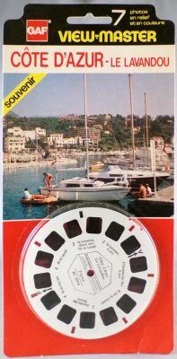 C�te d\'Azur Le Lavandou France - Memory Series - 1 x View-Master Disc Mint on Card Ref. BC 2096