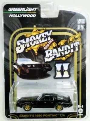 Cours apr�s moi sh�rif ! 2 (Smokey and the Bandit II) - Bandit\'s 1980 Pontiac T/A - (m�tal 1:64�me) Greenlight Hollywood