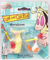 Cow and Chicken - Figurines miniatures 5cm - Cléo & Chico - Kids Logistix Retail 1999