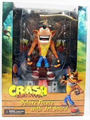 Crash Bandicoot - NECA - Crash with Jet Board - Figurine Deluxe 17cm