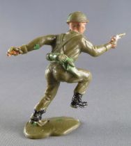 Crescent Toy - WW2 - Infanterie Anglaise chargeant révolver à la main