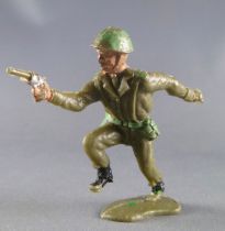 Crescent Toy - WW2 - Infanterie Anglaise chargeant révolver à la main