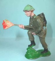 Crescent Toy - WW2 - Infanterie Anglaise lance-flamme