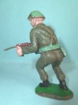 Crescent Toy - WW2 - Infanterie Anglaise tireur mitraillette hanche