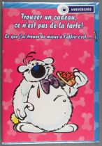 Cubitus - Cartoon Collection 1998 - Carte Anniversaire & enveloppe Trouver un cadeau ce n\'est pas de la tarte