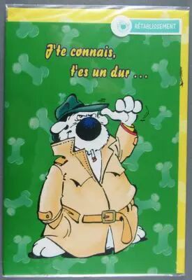 Cubitus - Cartoon Collection 1998 - Carte R�tablissement & enveloppe J\'te connais, t\'es un dur