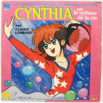 Cynthia ou le rythme de la vie - Disque 45Tours - Bande Originale Série Tv - Disques Ades 1988