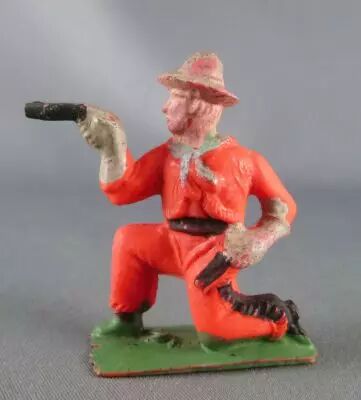 Cyrnos - Far-West - Cow-Boys Pi�ton tireur revolvers genoux orange
