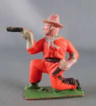 Cyrnos - Wild-West - Cow-Boys Footed firing guns kneeling (orange)