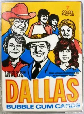 Dallas - Donruss Trading Bubble Gum Cards (1981) - S�rie compl�te 56 cartes