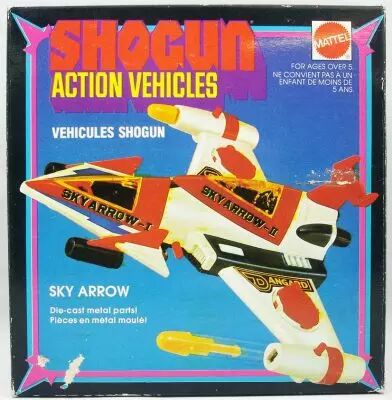 danguard_ace___shogun_action_vehicles_mattel___danguard_sky_arrow_neuf_en_boite