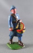 D.C. (Domage & Cie) - Figurine Plomb Creux 45 mm - Fantassin Bleu Horizon Tambour