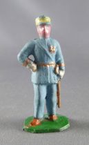 D.C. (Domage & Cie) - Figurine Plomb Creux 45 mm - Officier Français Tenue Bleue